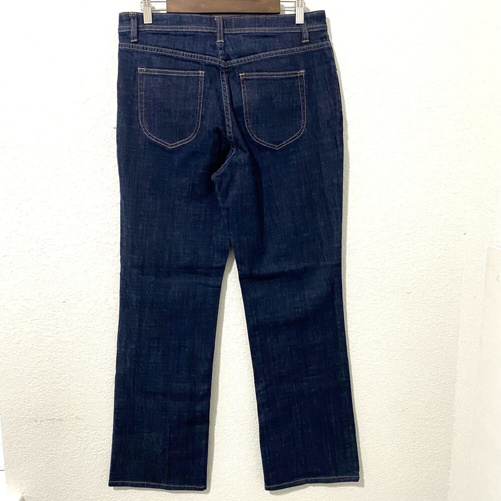 Laura Ashley Womens Straight Leg Dark Wash Jeans Size 12 NWT Classic Denim - Picture 2 of 9